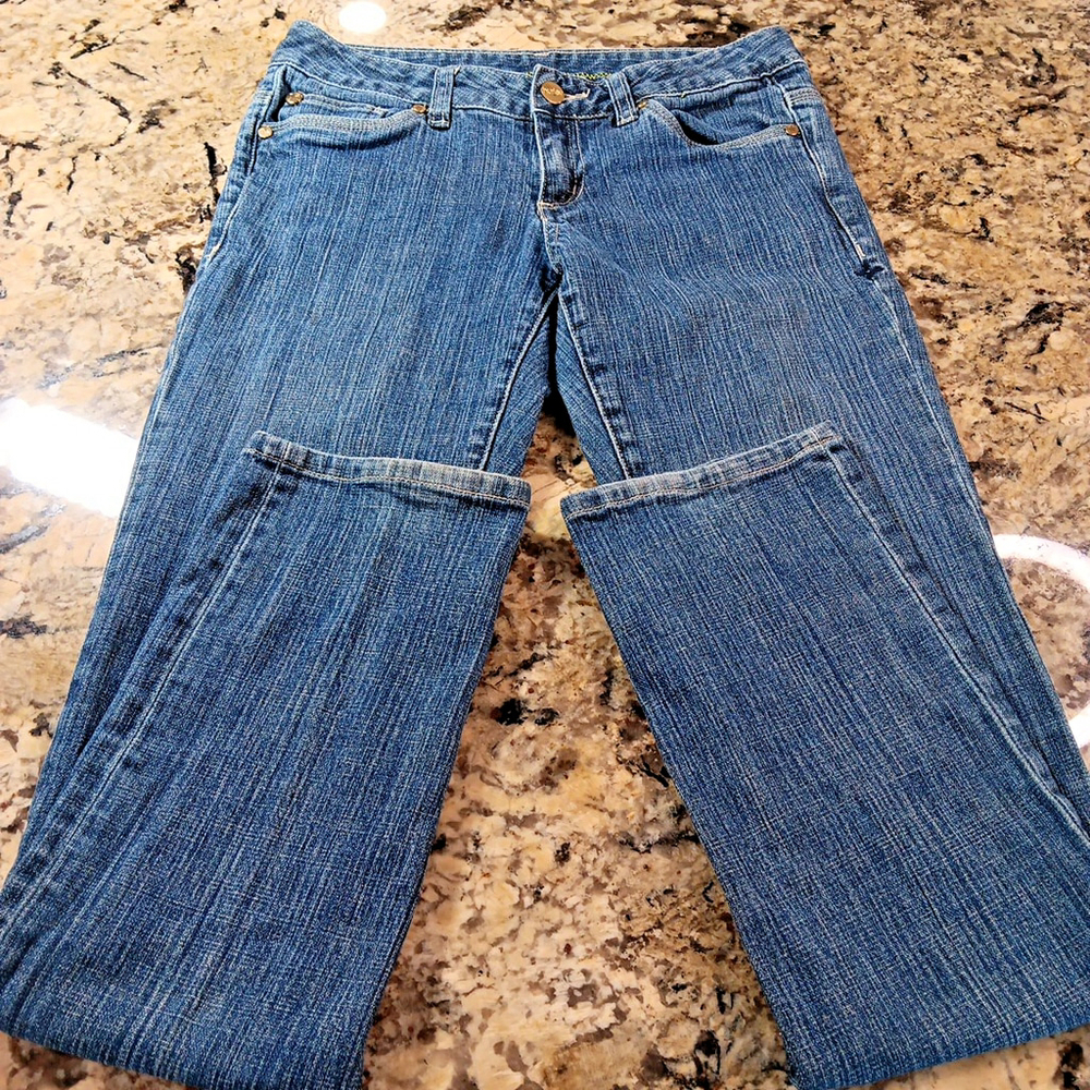 Size 3 X 31 Hurley Low Rise Stretch Womens Light Blue Jeans 2008